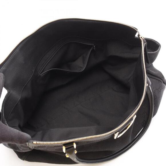 GUCCI Black Leather Shoulder Bag - Picture 4 of 11